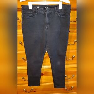 a.n.a Women's Black Mid-rise Jeggings